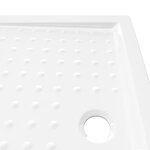 vidaXL Receveur de douche avec picots Blanc 90x70x4 cm ABS
