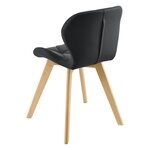 Lot de 2 chaises salle à manger similicuir 81 x 57 x 49 cm noir 03_0006759