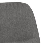 vidaXL Chaise à bascule Gris clair Tissu