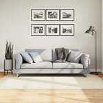 vidaXL Tapis shaggy PAMPLONA poils longs moderne crème 140x200 cm