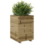 vidaXL Jardinière 50x50x72 5 cm bois de pin imprégné