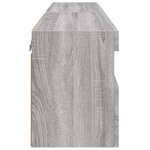 vidaXL Meubles TV muraux et lumières LED 2Pièces sonoma gris 60x30x40 cm