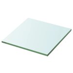 vidaXL Panneaux d'étagère 2 Pièces Verre Transparent 30 x 25 cm