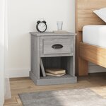 vidaXL Tables de chevet 2 Pièces sonoma gris 39x39x47 5cm bois ingénierie