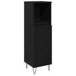 vidaXL Ensemble de meubles de salle de bain 3 pièces Chêne noir Bois d'ingénierie
