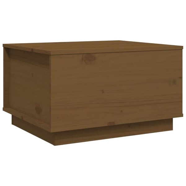 vidaXL Table basse Marron miel 60x50x35 cm Bois massif de pin