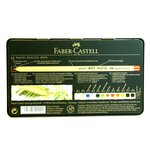 étui métal de 12 crayons couleur 'PITT PASTELL' FABER-CASTELL