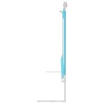 vidaXL Barrière de sécurité de lit d'enfant Bleu 120x25 cm Tissu
