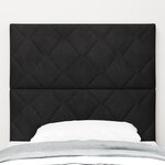 vidaXL Tête de lit Design en blocs de diamant noire 90 cm Velours