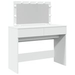vidaXL Coiffeuse avec LED blanc 100x40x120 cm