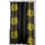 Rideau de douche avec crochets 180x200 cm Orbella Noir