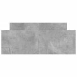 vidaXL Cadre de lit tête de lit et pied de lit gris béton 120x200 cm