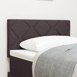 tête de lit vidaXL design blocs de diamant marron foncé 80 cm en tissu