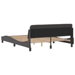 vidaXL Cadre de lit sans matelas gris 160x200 cm similicuir