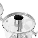 vidaXL Double distributeur de jus en acier inoxydable 2 x 8 L