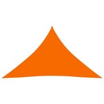 vidaXL Voile de parasol Tissu Oxford triangulaire 2 5x2 5x3 5 m Orange