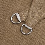 vidaXL Voile d'ombrage 160 g/m² Taupe 2x2 5 m PEHD