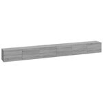 vidaXL Ensemble de meubles TV 3 Pièces Sonoma gris Bois d'ingénierie