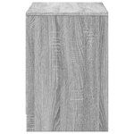 vidaXL Meuble TV avec LED sonoma gris 100x34x50 cm bois d'ingénierie