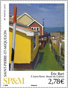 Timbre Saint Pierre et Miquelon - Route du Gabion
