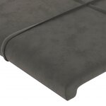vidaXL Cadre de lit sans matelas gris foncé 160x200 cm velours