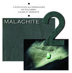 Numéro B- Numéro adhésif pour boîtes aux lettres- Pierre véritable 50 mm  Malachite