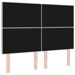 vidaXL Tête de lit en velours gris clair 140 cm avec capitonnage en cristal