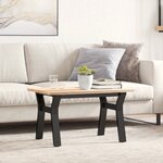 vidaXL Pieds de table basse cadre en Y 60x40x38 cm acier