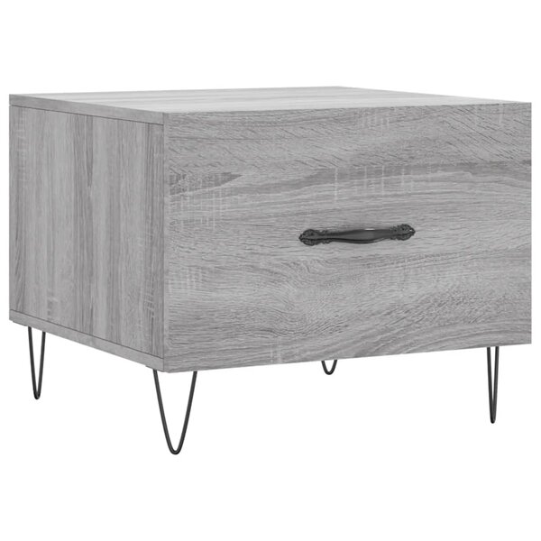 vidaXL Table basse Sonoma gris 50x50x40 cm Bois d'ingénierie