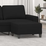 vidaXL Repose-pied Noir 70x55x41 cm Tissu microfibre