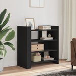 vidaXL Buffet noir 73 5x35x75 cm bois d'ingénierie