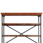 vidaXL Buffet avec étagères Bois de récupération massif 120x35x200 cm