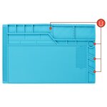 Velleman tapis de soudure en silicone 55x35 cm