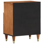 vidaXL Table de chevet 50x33x62 cm bois de manguier massif