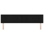 Tête de lit LED vidaXL avec boutons capitonnés noire 100 cm en tissu