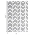vidaXL Tapis d'extérieur Gris 190x290 cm PP