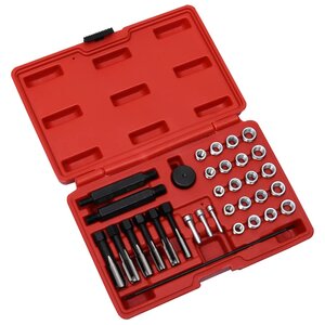 Vidaxl kit de réparation filetage bougie préchauffage 33pcs m8 m10 m12