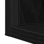 vidaXL Ensemble de meubles de salle de bain 2 pièces en bois d'ingénierie noir