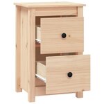vidaXL Tables de chevet 2 Pièces 40x35x61 5 cm Bois de pin massif