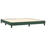 vidaXL Sommier à lattes de lit matelas et LED Vert foncé 200x200 cm