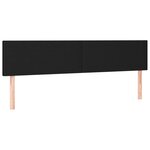 vidaXL Sommier à lattes de lit avec matelas Noir 160x200 cm Tissu