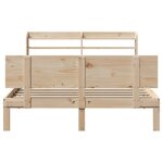 vidaXL Cadre de lit avec tête de lit sans matelas 140x200 cm
