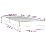 vidaXL Cadre de lit Cappuccino 90x190 cm Similicuir