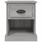 vidaXL Tables de chevet 2 Pièces sonoma gris 39x39x47 5cm bois ingénierie