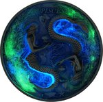 Pièce de monnaie en Argent 12 Dollars g 155.5 (5 oz) Millésime 2024 Twelve Zodiac Signs PISCES