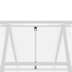 vidaXL Serre avec cadre de base argenté 169x169x202 cm aluminium