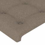 vidaXL Cadre de lit sans matelas taupe 120x200 cm tissu