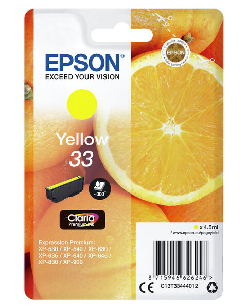 Epson cartouche oranges encre claria cartouche oranges encre claria premium jaune