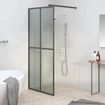 vidaXL Écran de douche 90x195 cm Verre trempé foncé