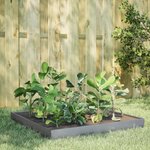 vidaXL Lit surélevé de jardin 100x100x18 5 cm acier inoxydable